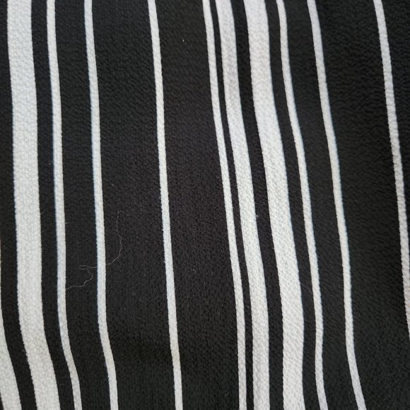 Calvin Tran Black & White stripe short dress with shoulder cut-outs - Picture 8 of 8